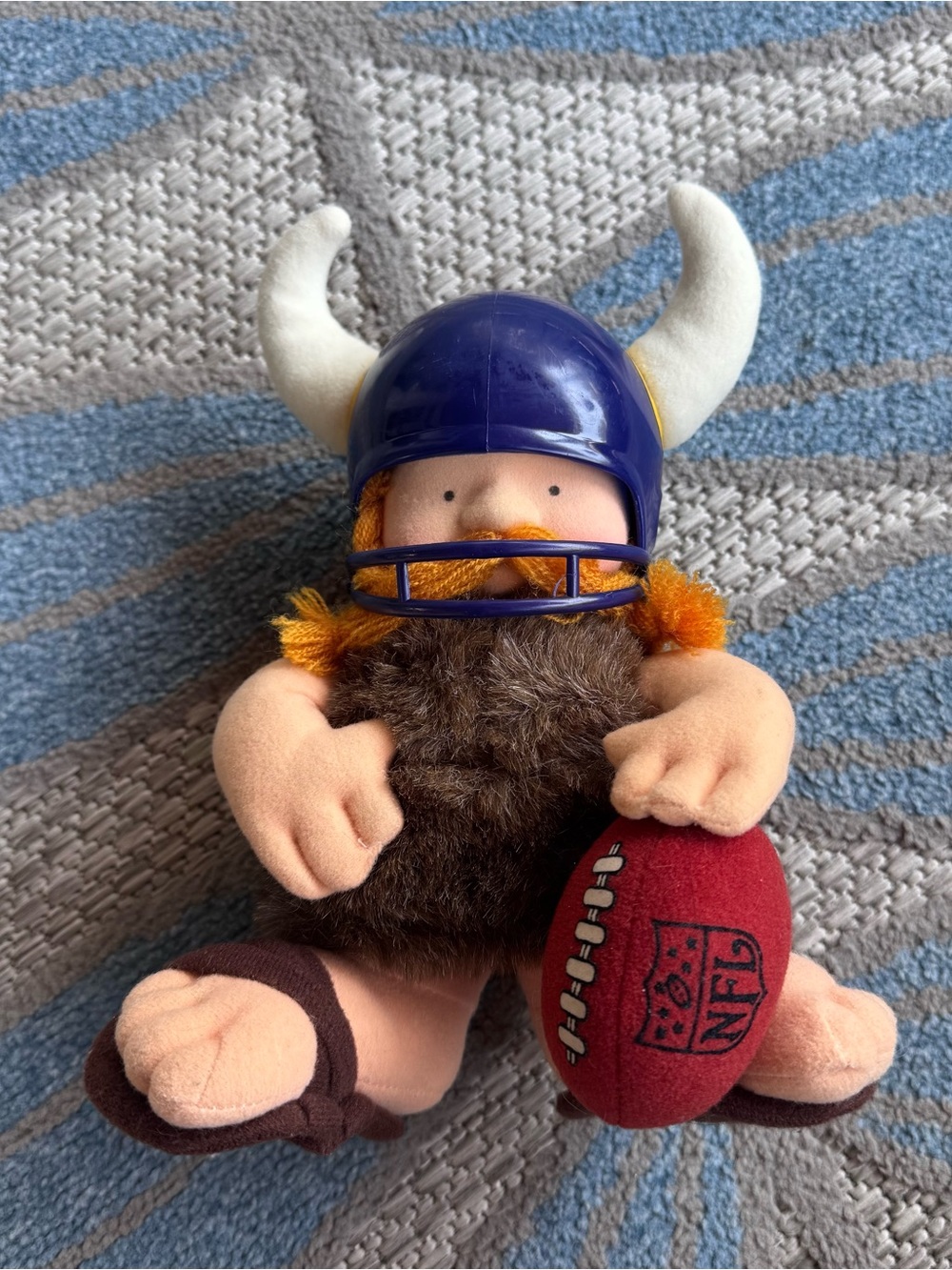 Vintage 1983 NFL Huddles Minnesota Vikings Mascot Collectible Doll Tudor Games